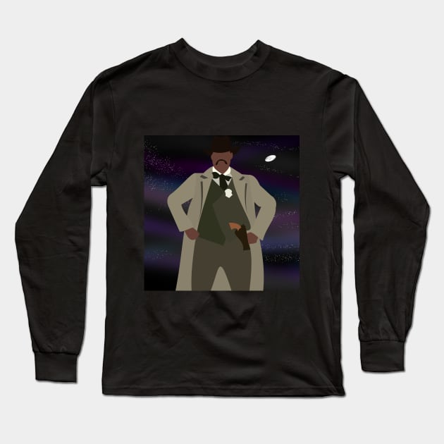 Bass Reeves in Space Long Sleeve T-Shirt by Acquired Taste